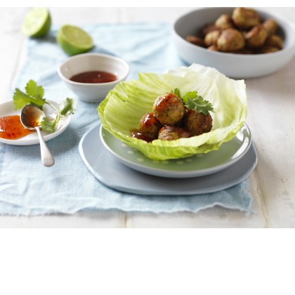 Thai Mushroom and Chicken Meatballs