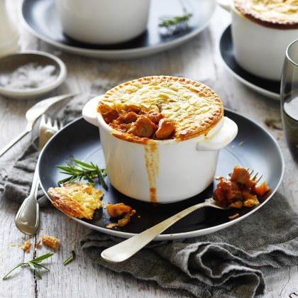Mushroom and Lamb Shank Pot Pies