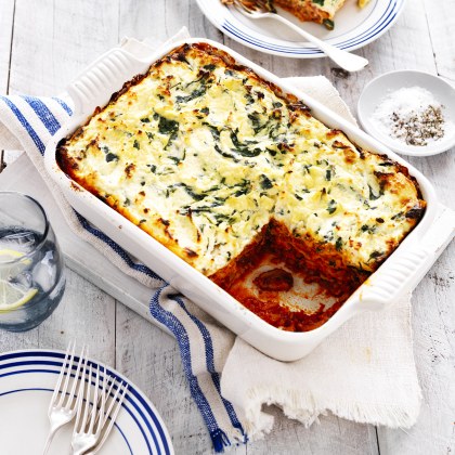 Spinach, Ricotta and Mushroom Lasagne