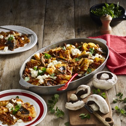 Nonna's Bolognese with Mushrooms and Red Wine