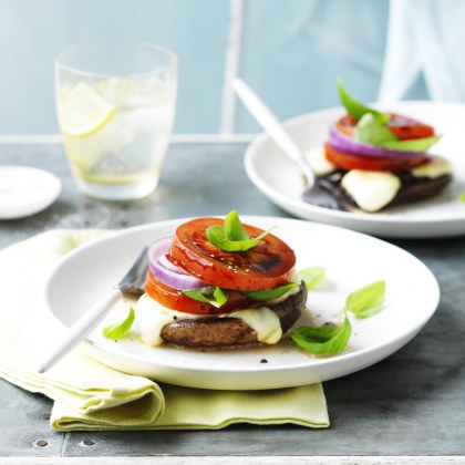 BBQ Mushroom Caprese Salad