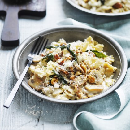 Healthy Creamy Mushroom Pasta Sauce