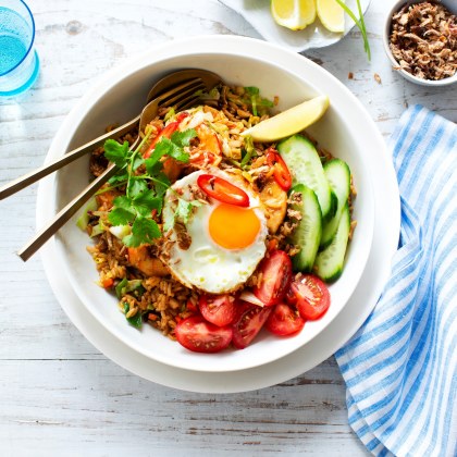Nasi Goreng with Fried Eggs