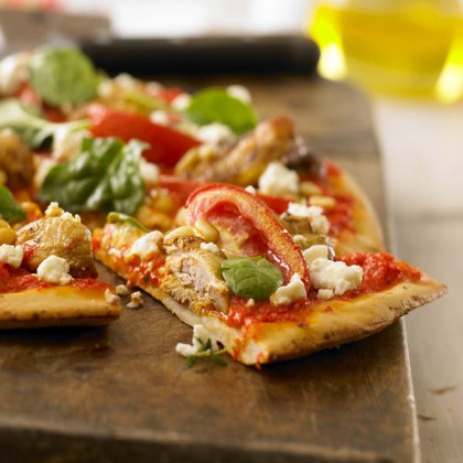 Quail And Feta Pizza