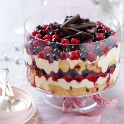 Berry, Chocolate & Panettone Trifle
