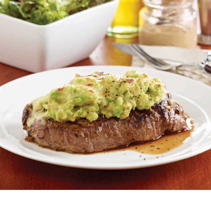 Avocado and Mozzarella Mustard Steaks