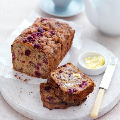 Raspberry & Banana Bread