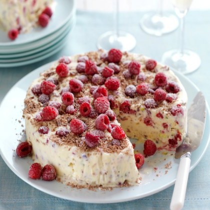 Raspberry, Meringue & Chocolate Ice-Cream Cake