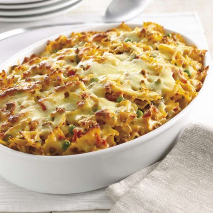 Beef & Pea Pasta Bake