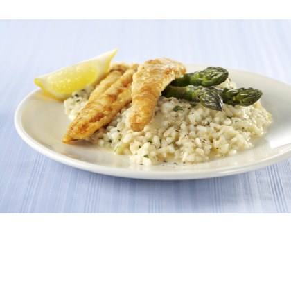 Lemon Risotto with Grilled Fish