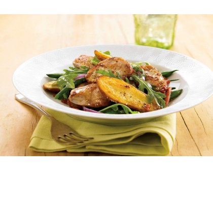 Warm Salad of Quail and Roasted Rosemary Potatoes