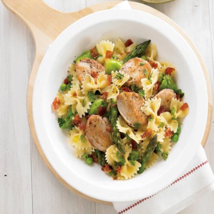 Classic Quail Pasta Prima Vera