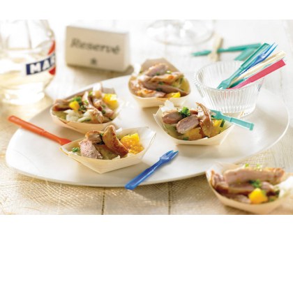 Caramelised Quail with Orange and Fennel Salad