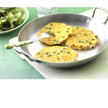 Mini Noodle & Sweetcorn Omelettes
