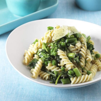 Quick Egg Pasta Primavera