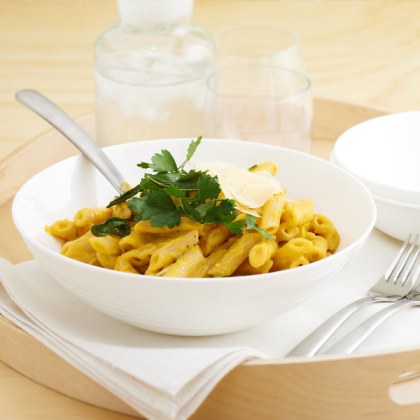 Gluten Free Creamy Pumpkin and Sage Pasta