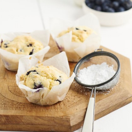 Gluten Free Orange and Blueberry Muffins