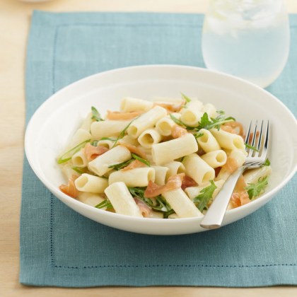 Smoked Salmon and Rocket Pasta