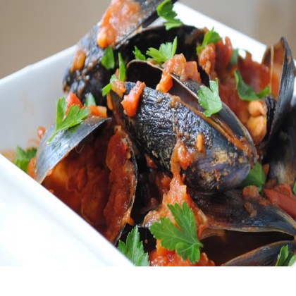 Mussels in a Spicy Tomato Sauce