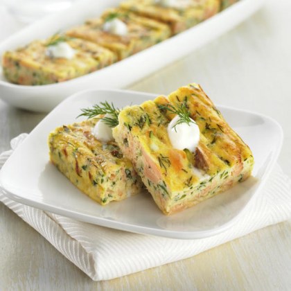 Smoked Trout Frittata Squares