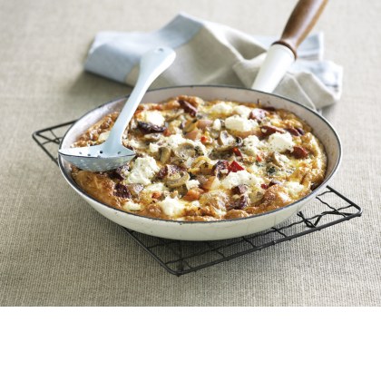 Mushroom & Chorizo Spanish Omelette