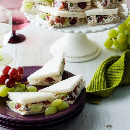 Chicken and Grape Party Sandwiches