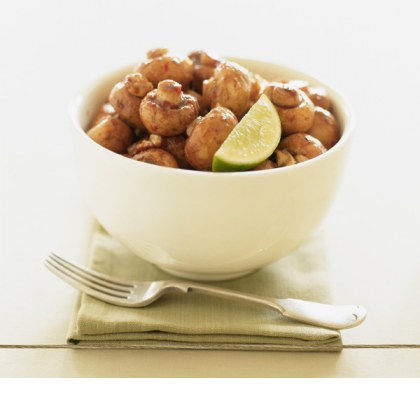 Balsamic mushrooms with lime