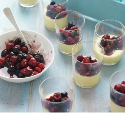 Mixed Berries with Panna Cotta