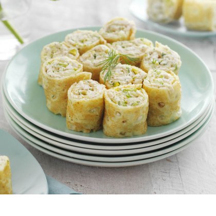 Chicken, Celery & Mayo Crepe Rolls