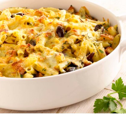 Italian Style Roast Potato & Pasta Bake