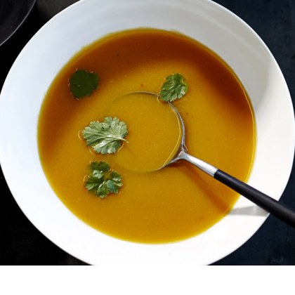 Sweet Potato Soup with Thai Flavours