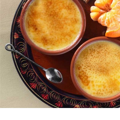 Orange and Cinnamon Creme Brulee