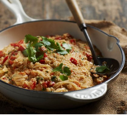 Tomato, chilli and capsicum quinoa