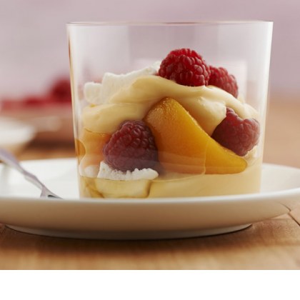 Peach and Raspberry Eton Mess