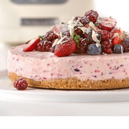 White Chocolate and Berry Cheese Cake