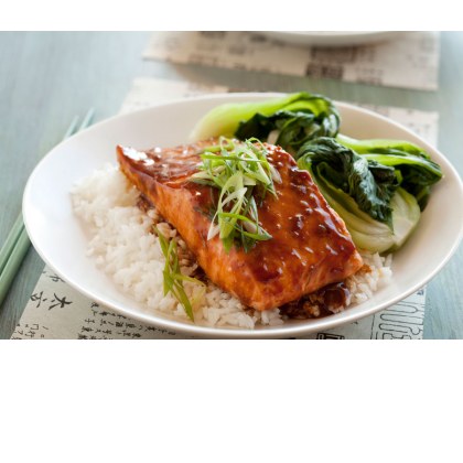 Teriyaki roasted salmon