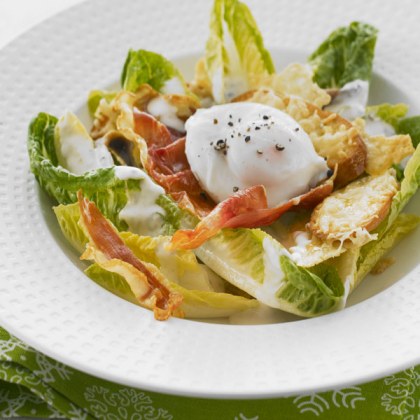 Quick Caesar with Parmesan Croutons