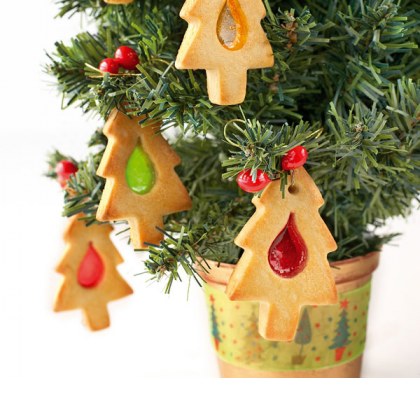 Stained Glass Christmas Biscuits