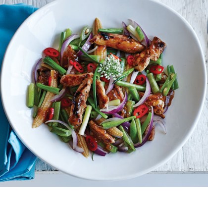 Sesame Chicken Stir Fry with Ginger & Chinese Five Spice