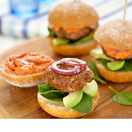 Beef Sliders With Tomato Mayo