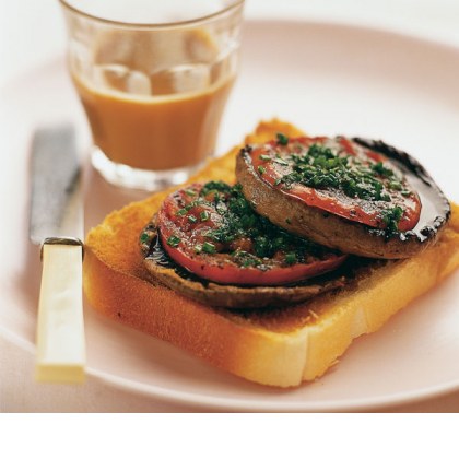 Barbecue Flats with Tomato & Herbs