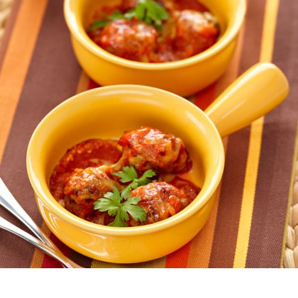 Pork & Veal Meatballs With A Rich Tomato Sauce
