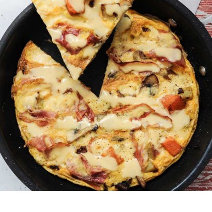 Breakfast Frittata with Hollandaise Sauce