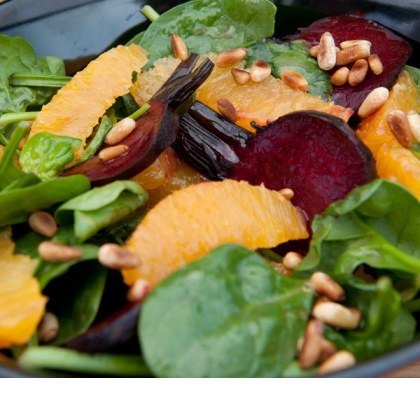 Roasted Beetroot and Orange Salad with French Vinaigrette