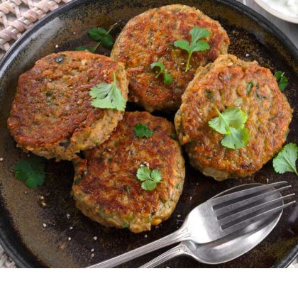 Spiced Lentil and Chickpea Patties