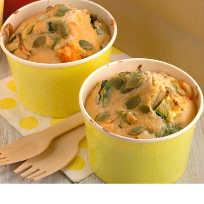 Wholemeal Vegetable and Pumpkin Seed Muffins