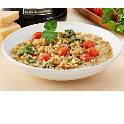 Creamy Barley, Leek and Bacon Risotto