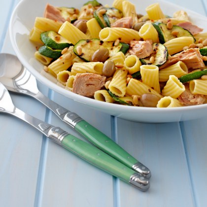 Pasta Salad with Tuna and Green Olives