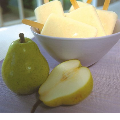 Pear and Yoghurt Ice Pops