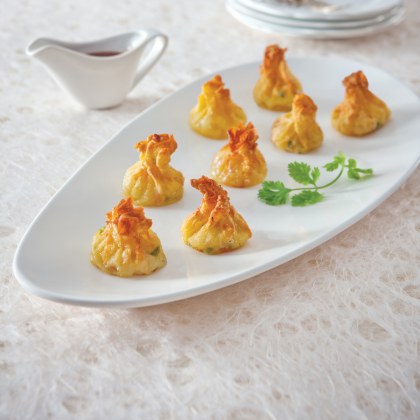 Pear, Bacon and Brie Wontons